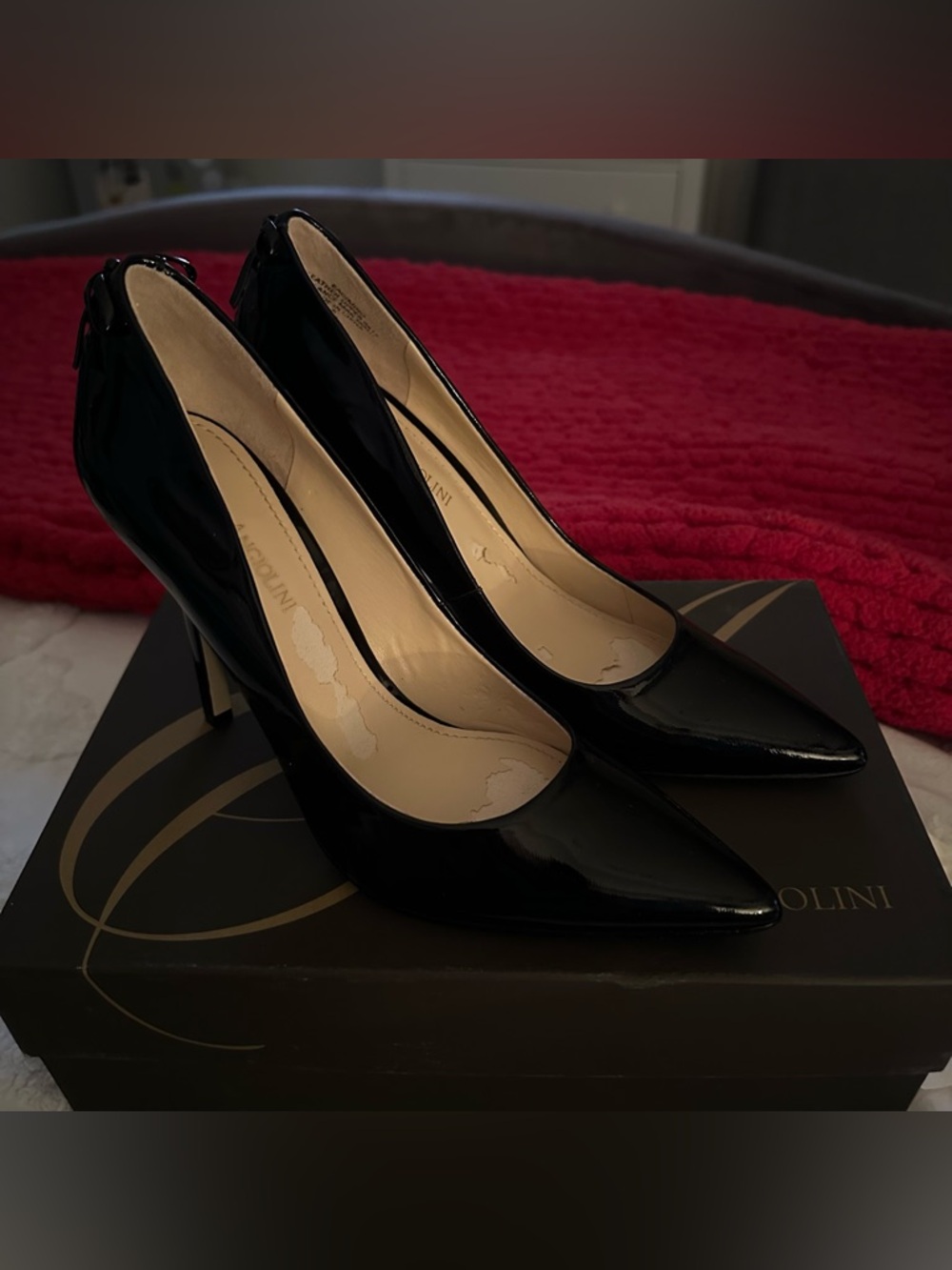 Enzo Angiolini Corset Back Heels - size 7